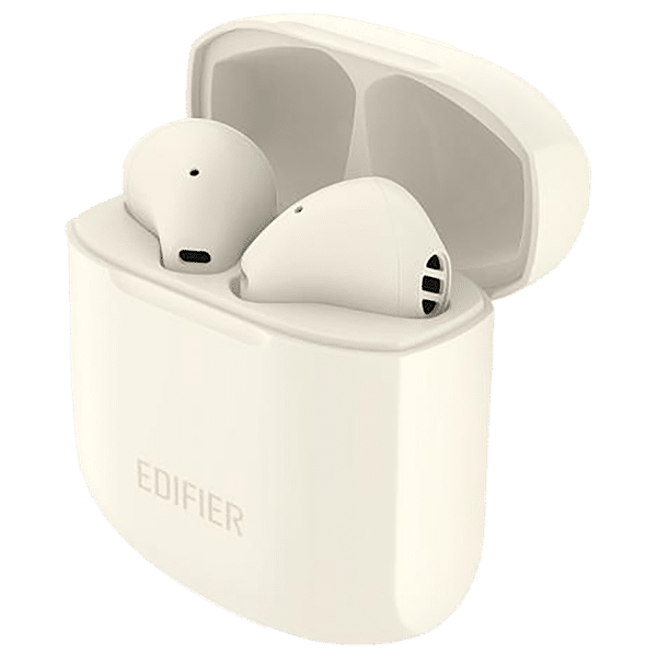 EDIFIER TWS200 Truly Wireless Earbuds With Active Noise Cancellation ( 13mm LCP Diaphragm, Ivory)_1