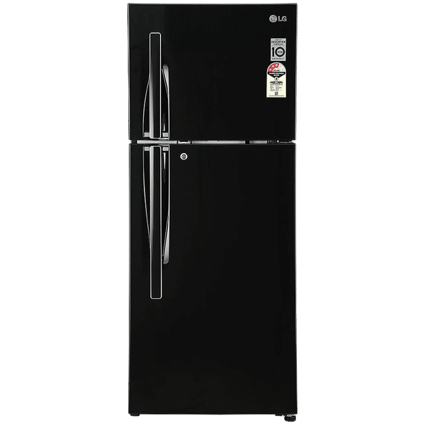 LG 260 Litres 3 Star Frost Free Double Door Refrigerator with Multi Air Flow System (GL-T292RESX, Ebony Sheen)_1