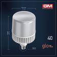 GM GLO 40 Watts Electric Powered LED Bulb (4000 Lumens, GBT-40-6.5K, White)_4