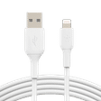 belkin Boost Charge Lightning to Type A 3.2 Feet (1M) Cable (PVC Cord, White)_1