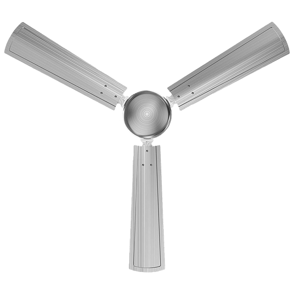 GM Spencer 120 cm Sweep 3 Blade Ceiling Fan (Aerodynamically Designed Blades, CFP480012BSEP, Silver)_1