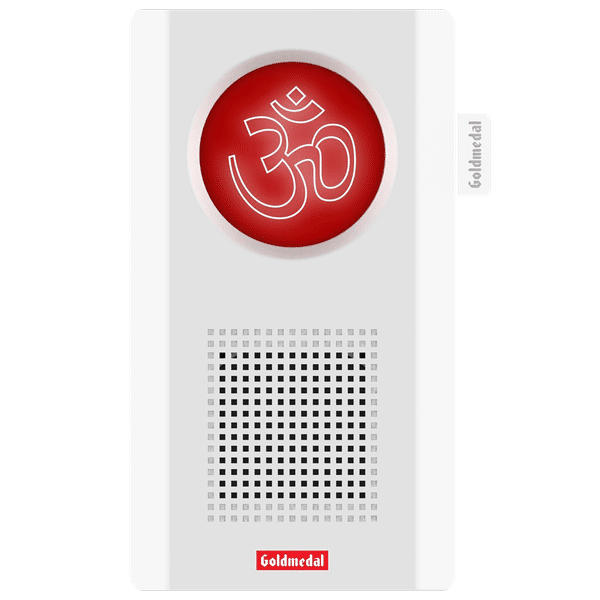Goldmedal Curve Plus Door Bell (Ekaant Mantra, 204080A, White/Red)_1