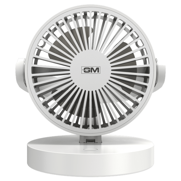 GM Handy Air 15 Sweep 3 Blade Table Fan (Noiseless Fan, PEIO60049WHGL, White)_1