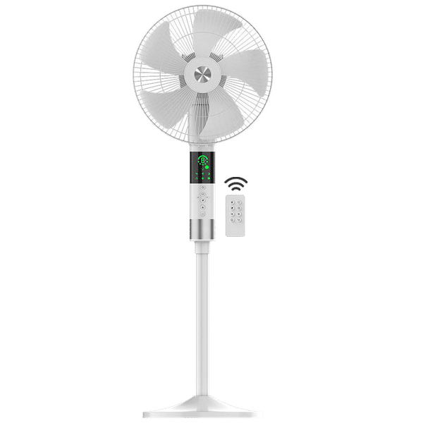 GM Maestro 40 cm Sweep 5 Blade Pedestal Fan (Noiseless Fan, PFI160029WHGL, White)_1