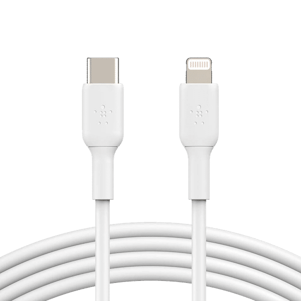belkin BoostCharge Type C to Lightning Connector 3.3 Feet (1 M) Cable (Withstand 8000+ Bends, White)_1