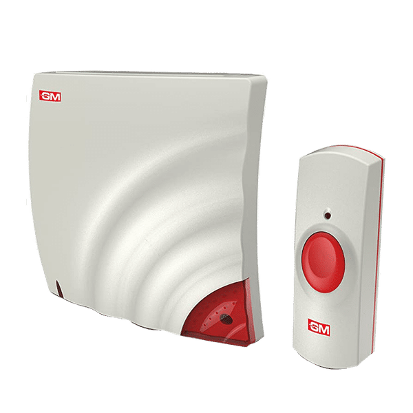 GM Wave Door Bell (Wireless, 4061, White/Red)_1