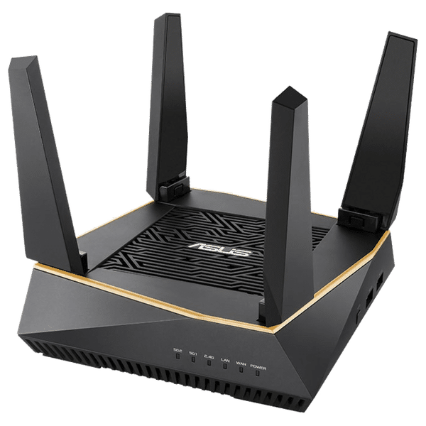 ASUS Triple Band 4804 Mbps Wi-Fi Gaming Router (4 Antennas, Ai Protection Pro, RT-AX92U, Black)_1