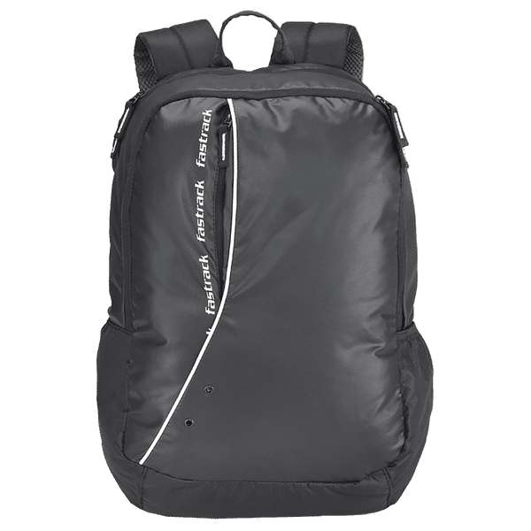 fastrack Fleek Ergolight 30 Litres Polyester Backpack (Back Padding, A0788NBK01, Black)_1