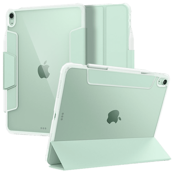 spigen Ultra Hybrid Pro Polycarbonate Flip Cover for Apple iPad Air 10.9 Inch (Apple Pencil Functions, Green)_1