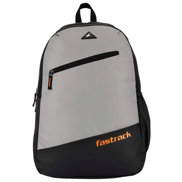 fastrack 25 Litres Polyester Backpack for 16 Inch Laptop (Back Padding, A0809NGY01, Grey)_1
