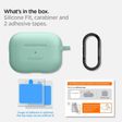 spigen Silicone Fit Silicone Full Cover Case For Airpods Pro (Shock Absorbent, ASD02170, Apple Mint)_3