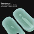 spigen Silicone Fit Silicone Full Cover Case For Airpods Pro (Shock Absorbent, ASD02170, Apple Mint)_4