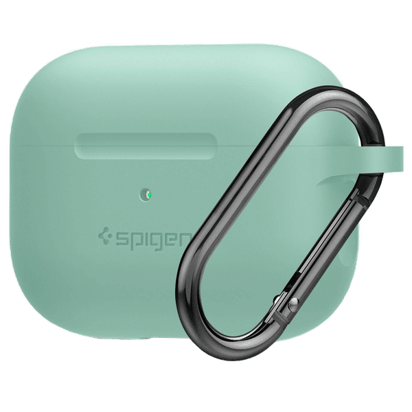 spigen Silicone Fit Silicone Full Cover Case For Airpods Pro (Shock Absorbent, ASD02170, Apple Mint)_1