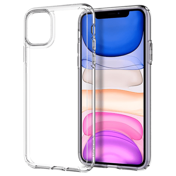 spigen Ultra Hybrid TPU & Polycarbonate Back Cover for Apple iPhone 11 (Air Cushion Technology, Crystal Clear)_1