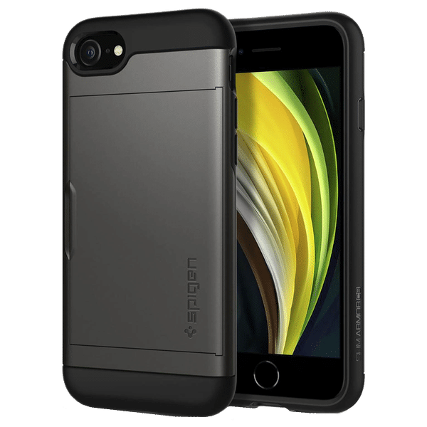 spigen Slim Armor CS TPU & PC Back Case For iPhone SE (2020)/iPhone 8/iPhone 7 (Air Cushion Technology, 042CS20453, Gunmetal)_1