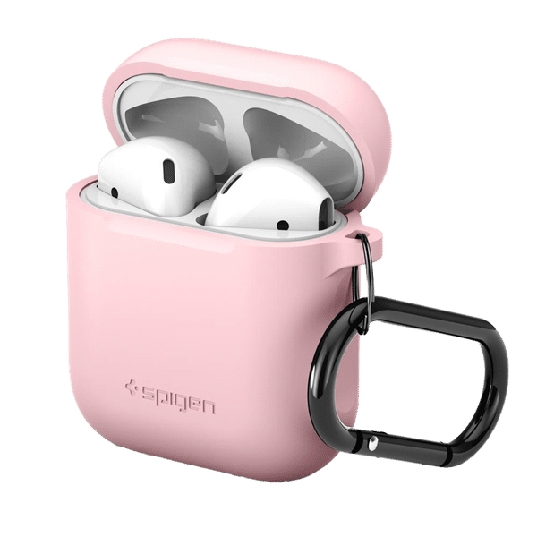 spigen Rugged Armor Pro Thermoplastic Polyurethane Full Cover Case AirPods 1st Gen (Adjustable Strap, 066CS24810, Pink)_1