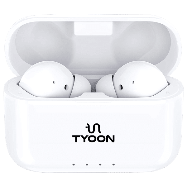 Tyoon Bud601 TWS Earbuds (Embedded Microphone, White)_1