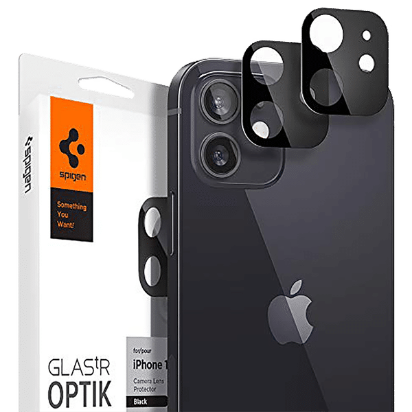 spigen Glastr Optik Camera Lens Protector for iPhone 12 (9H Hardness, AGL02304, Black)_1