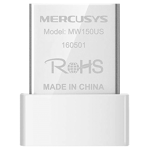 MERCUSYS MW150US Single Band Up to 150 Mbps Network Adapter (150 Mbps Wi-Fi Speed, White)_1