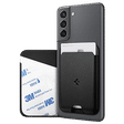 spigen Valentinus Faux Leather Wallet Card Holder For Universal Mobiles (Easy & One-Handed Access, AMP02785, Black)_1