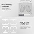 spigen Metal Sticker Shine Shield For Samsung Galaxy Buds Live (Made Of An Extremely Slim Metal, ASD02069, Metallic White)_3