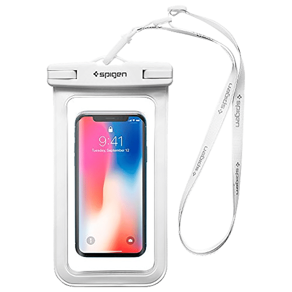spigen TPU Full Cover Case For Universal Mobiles (IPX8 Certified Waterproof, White)_1