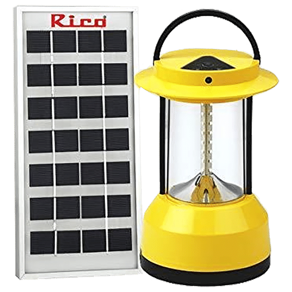 Rico 3 Watts Solar Lantern LED With Solar Panel (Rechargeable Solar LED Lantern, SL1528, Yellow)_1