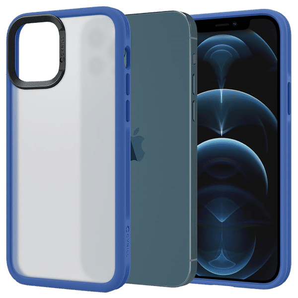 spigen Color Brick TPU and Polycarbonate Back Cover for Apple iPhone 12 and iPhone 12 Pro (Form Fitted Design, Navy)_1