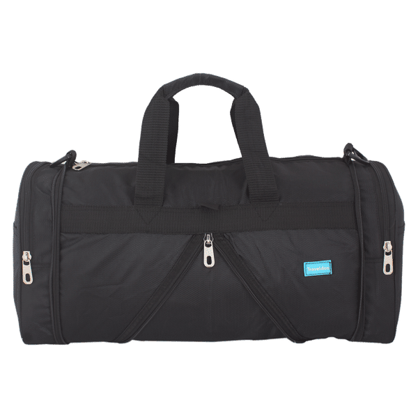 Traveldoo 22 inch Square Folding Duffle Bag (DBS02002, Black)_1