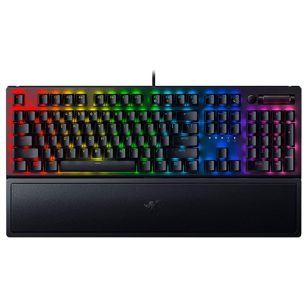 RAZER BlackWidow V3 Wired Gaming Keyboard (Green Mechanical Switch, RZ03-03540100-R3M1, Black)_1