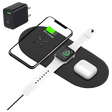 UNIGEN Unidock 300 15W 3-in-1 Wireless Charging Pad for iOS, Android, Apple Watch and AirPods (Qi Certified, Fast Charging, Black)_1
