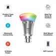 GM Glitz Air 10 Watts LED Smart Bulb (Color Changing App Controlled Bluetooth, GBZ-10-RGBWW-NA, Multicolor/Silver)_2