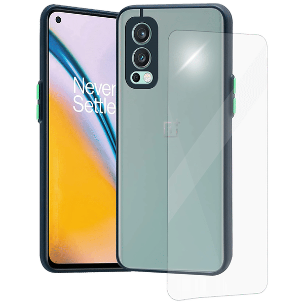 ARROW Camera Duplex Polycarbonate Back Cover for OnePlus Nord 2 (Anti Scratch Design, Blue)_1