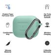 spigen Silicone Fit Silicone Full Cover Case For Airpods Pro (Shock Absorbent, ASD02170, Apple Mint)_2