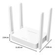 MERCUSYS AC Dual Band Up to 300 Mbps on 2.4 GHz, 867 Mbps on 5 GHz Wi-Fi Router (4 Antennas, 2 LAN Ports, Easy Installation, 10, White)_2