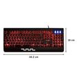 Red Gear Blaze 7 Wired Gaming Keyboard (LED Color Backlight, Black)_2