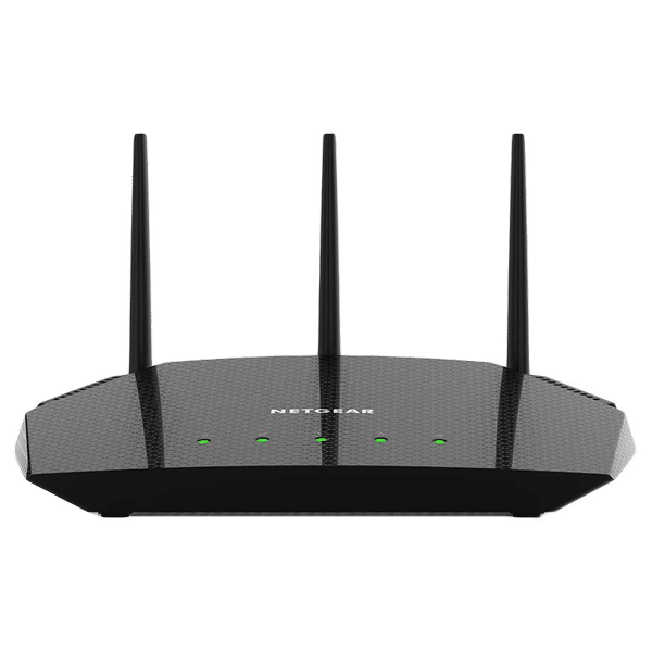 NETGEAR Dual Band 1.8 Gbps Wi-Fi Router (3 Antennas, 4 LAN Ports, Multi-layer Security, RAX10-100EUS, Black)_1