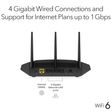 NETGEAR AX1800 Dual Band WiFi Router (3  Antennas, 5  LAN Ports Multicast Support RAX10, Black)_3