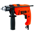 BLACK+DECKER HD555-IN 550 W Hammer Drill (Lock-On Switch, Orange)_4