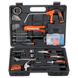 BLACK+DECKER BMT108C Hand Tool Kit (Tools Are Securely Housed, Orange)_1
