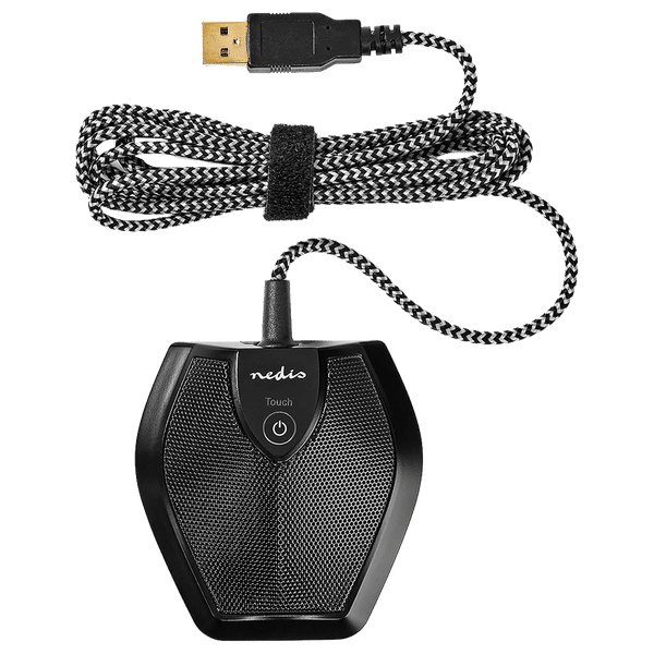 nedis Hanging Wired Microphone (Built-In Filter Sponge, MICCU100BK, Black)_1