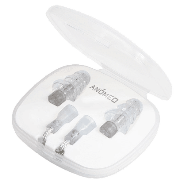 ANOMEO Sleep Silicone and Polypropylene Earplugs (Special Filter to Reduce Loud Noise, 2425, Grey)_1