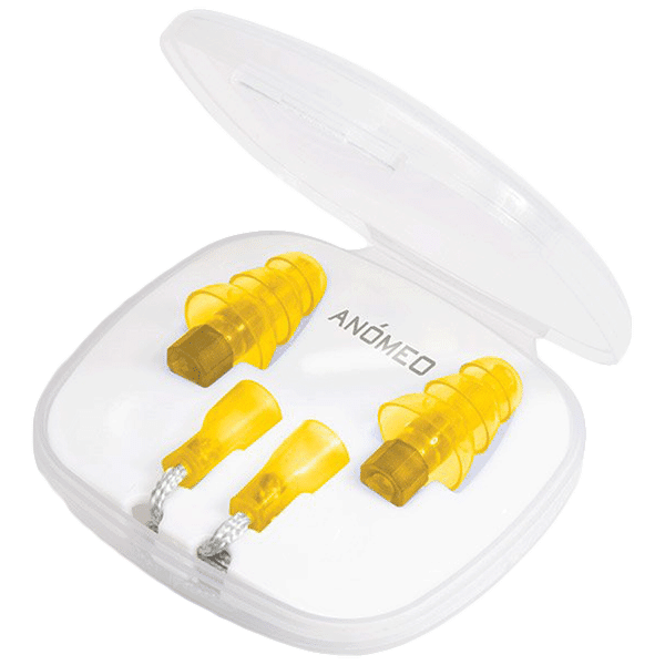 ANOMEO Professional Silicone and Polypropylene Earplugs (Cut Out Excess Sound,2427, Yellow)_1