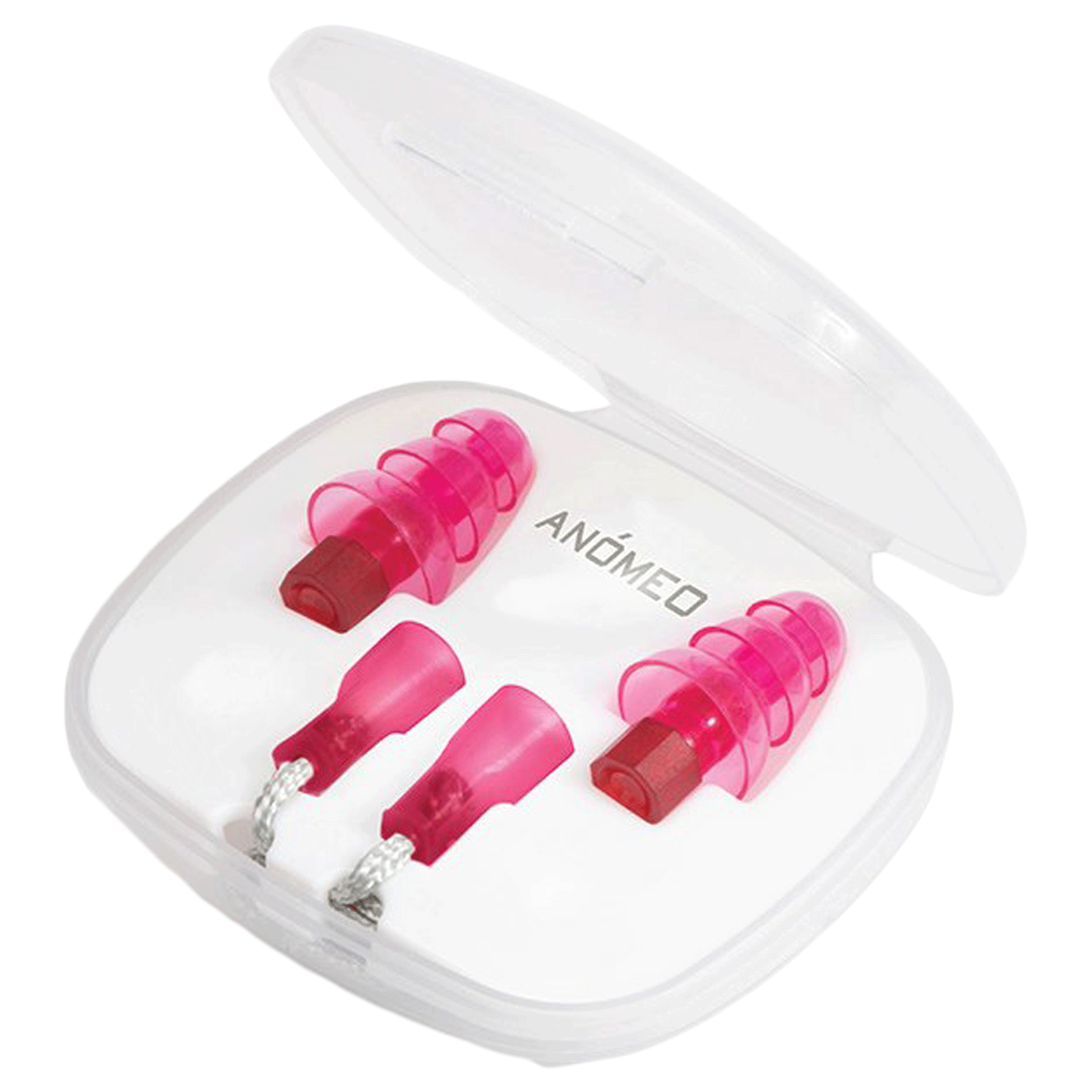 ANOMEO Music Silicone and Polypropylene Earplugs (Preserves Sound Quality, 2429, Pink)