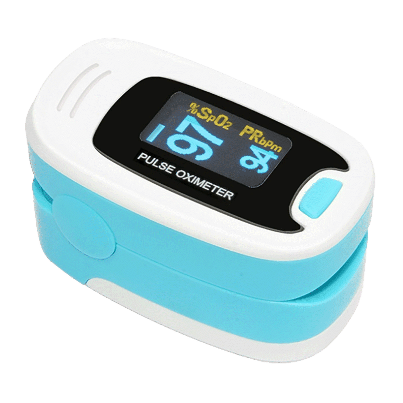 CONTEC Pulse Oximeter (Low Power Consumption, CMS50N1, Blue)