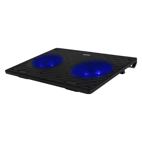 ZEBRONICS ZEB-NC3300 Stand with Cooling Fan For Laptop (Dual USB Port, A180-ZEB-NC3300, Black)_1