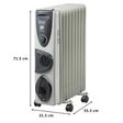 Russell Hobbs 2400 Watts Oil Filled Room Heater (ROR09F, Grey)_2