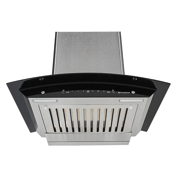 FABER Zest 60cm 1100m3/hr Ducted Auto Clean Wall Mounted Chimney with Baffle Filter (Silver)_1