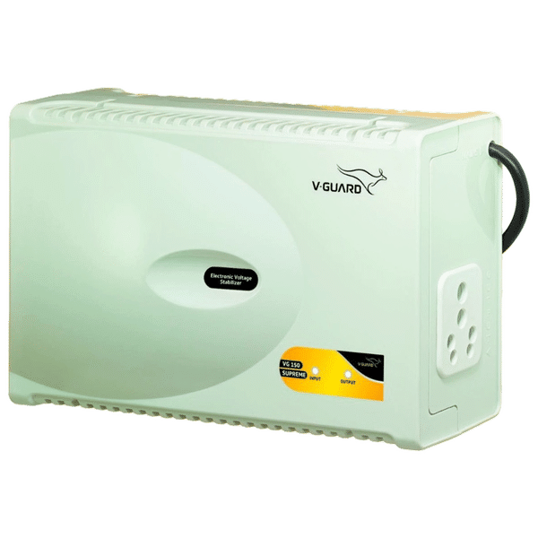 V-GUARD VG 150 Supreme 6 Amps Voltage Stabilizer For 600 to 1000 Litres Refrigerator (150V to 280V, Surge Protection, Grey)_1