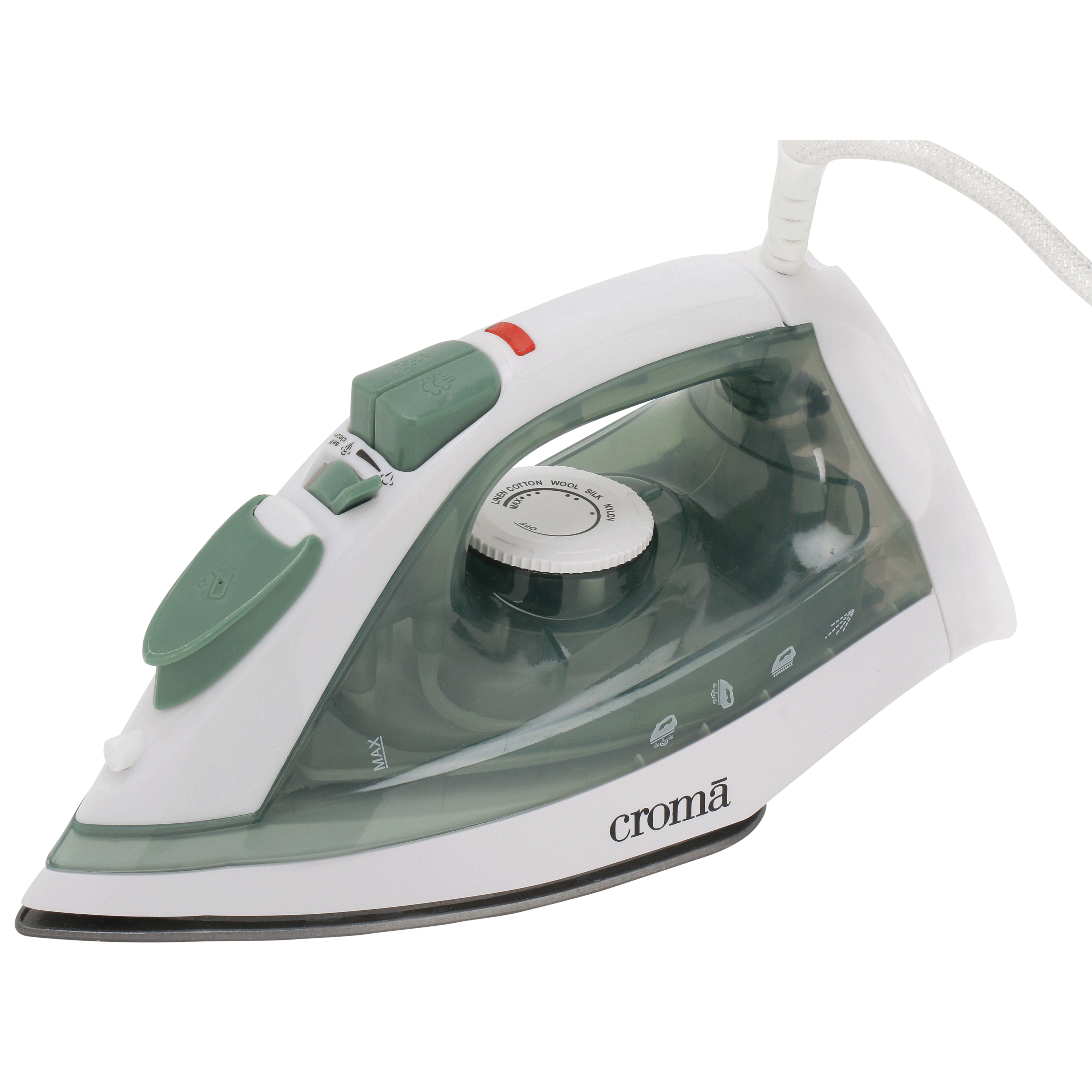 Croma 1600 Watts Steam Iron (CRAH2053, Grey)